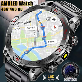 Smartwatch Rugged Military Bluetooth Fitness Tracker
