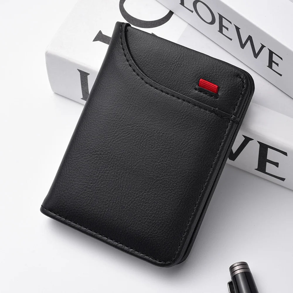 Men's Wallet Vertical Multi Card Small Wallet Driver's License Youth Mini Student Change Bag Card Bag