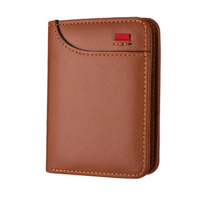 Men's Wallet Vertical Multi Card Small Wallet Driver's License Youth Mini Student Change Bag Card Bag