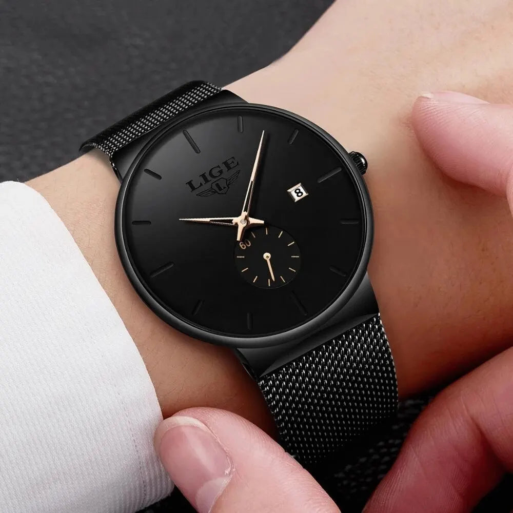 Luxury Quartz Men's Watch - Waterproof & Sleek