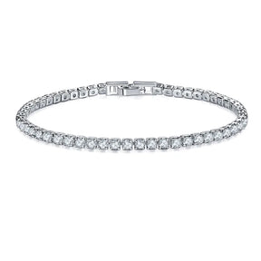 Elegant 925 Sterling Silver Zircon Bracelets for Women