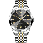 Luxury Quartz Watch with Diamond Dial