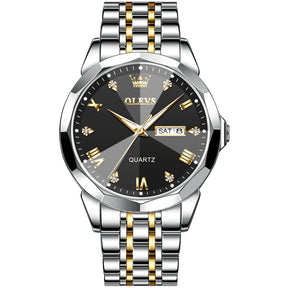 Luxury Quartz Watch with Diamond Dial