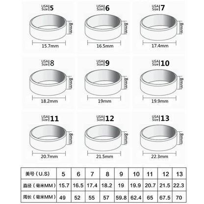 HNSP 316L Stainless Steel Square Signet Ring For Men 14MM Wide Male Finger Jewelry Accessories