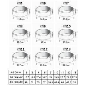 HNSP 316L Stainless Steel Square Signet Ring For Men 14MM Wide Male Finger Jewelry Accessories