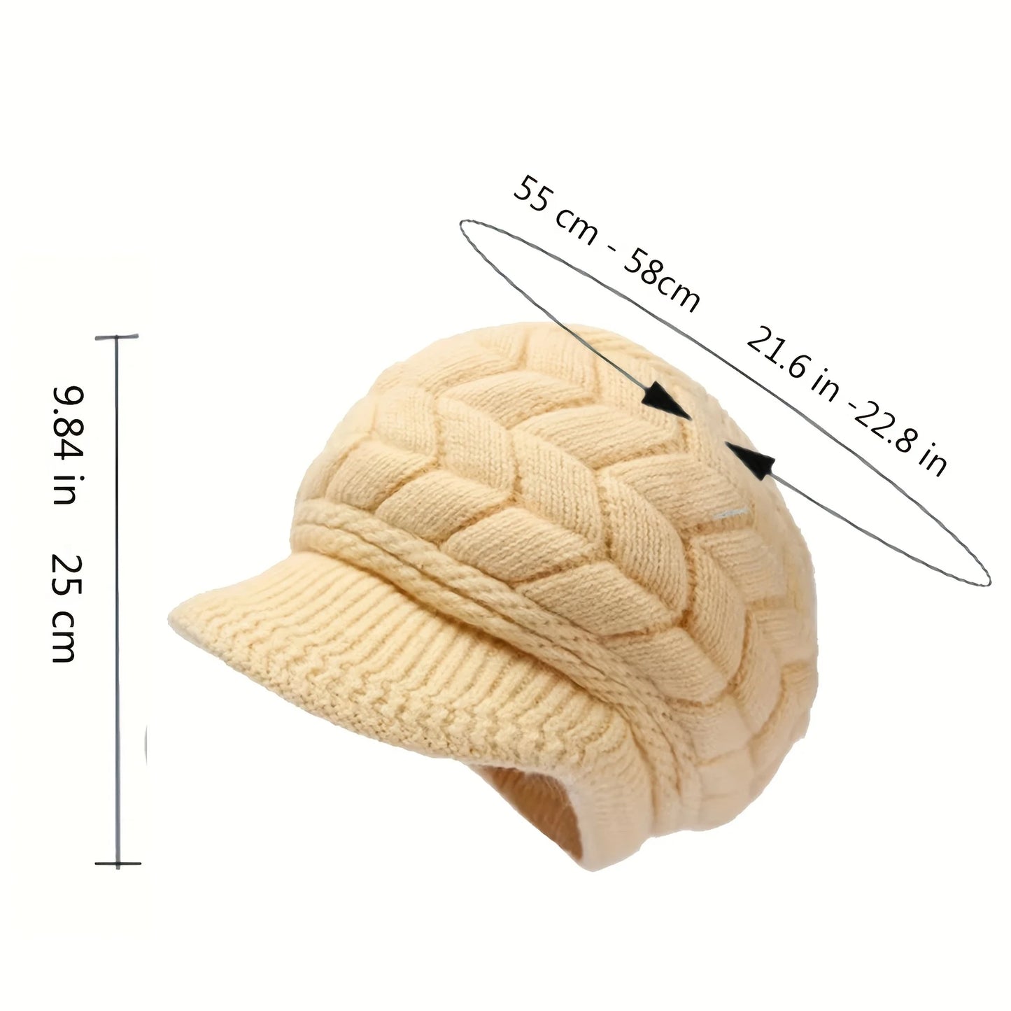 Elegant Winter Knit Cap