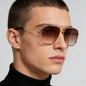 Novo metal quadrado gradiente óculos de sol moda das mulheres dos homens luxo óculos de sol esportes ao ar livre condução óculos de pesca uv400