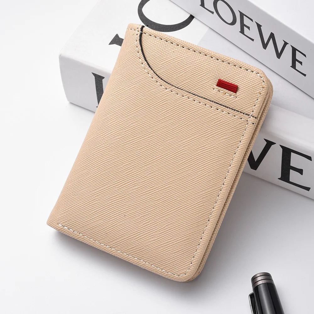 Men's Wallet Vertical Multi Card Small Wallet Driver's License Youth Mini Student Change Bag Card Bag