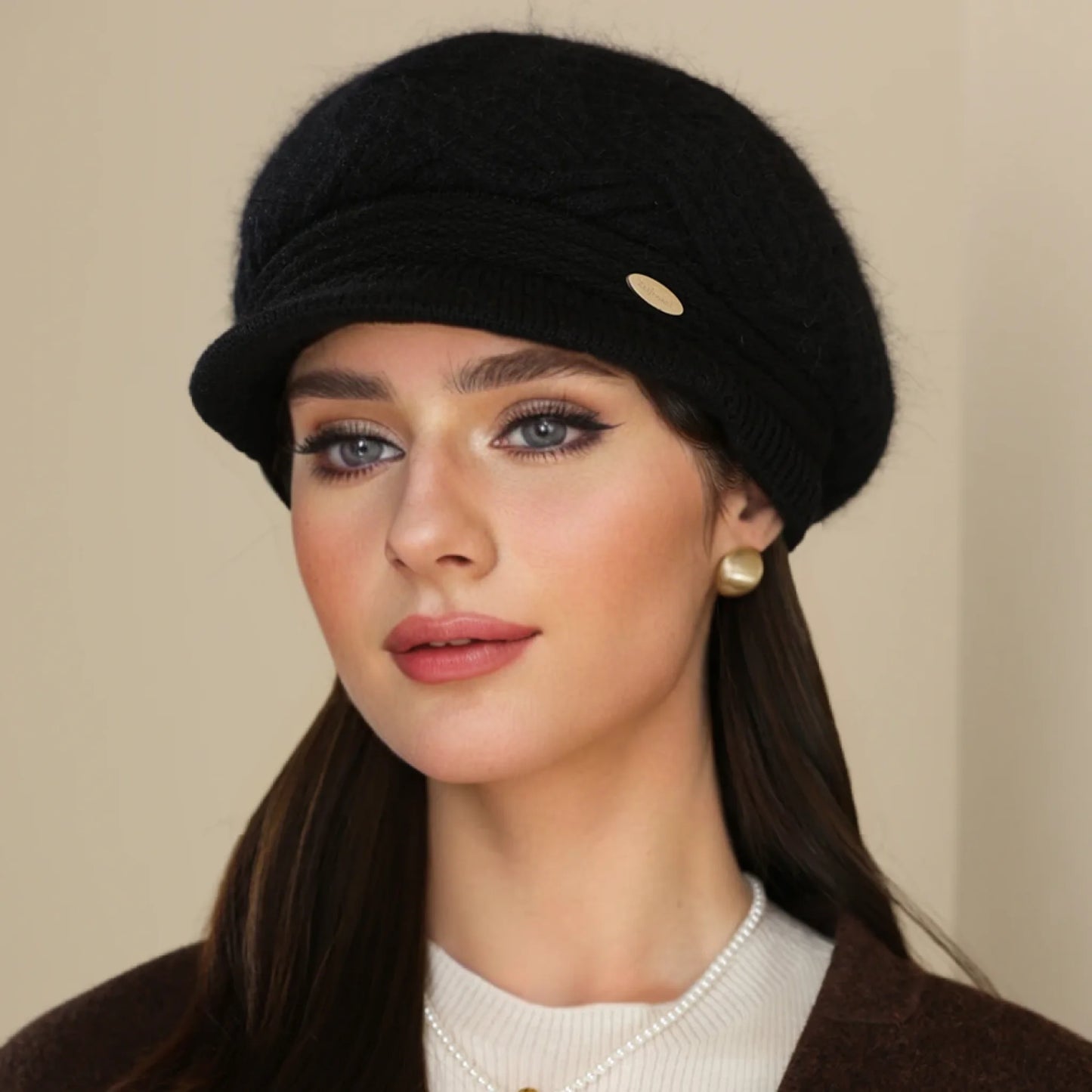 Plush-Lined Women's Knit Cap