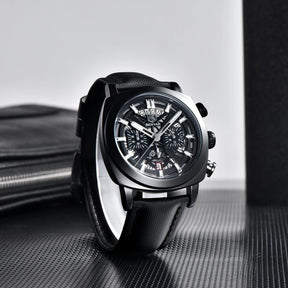 Benyar design 2025 relógio de quartzo masculino 43mm mostrador luminoso 50m resistente à água anti-reflexo cronógrafo elegante