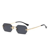 Cordace Polygon Rimless Sunglasses – Luxury UV Protection