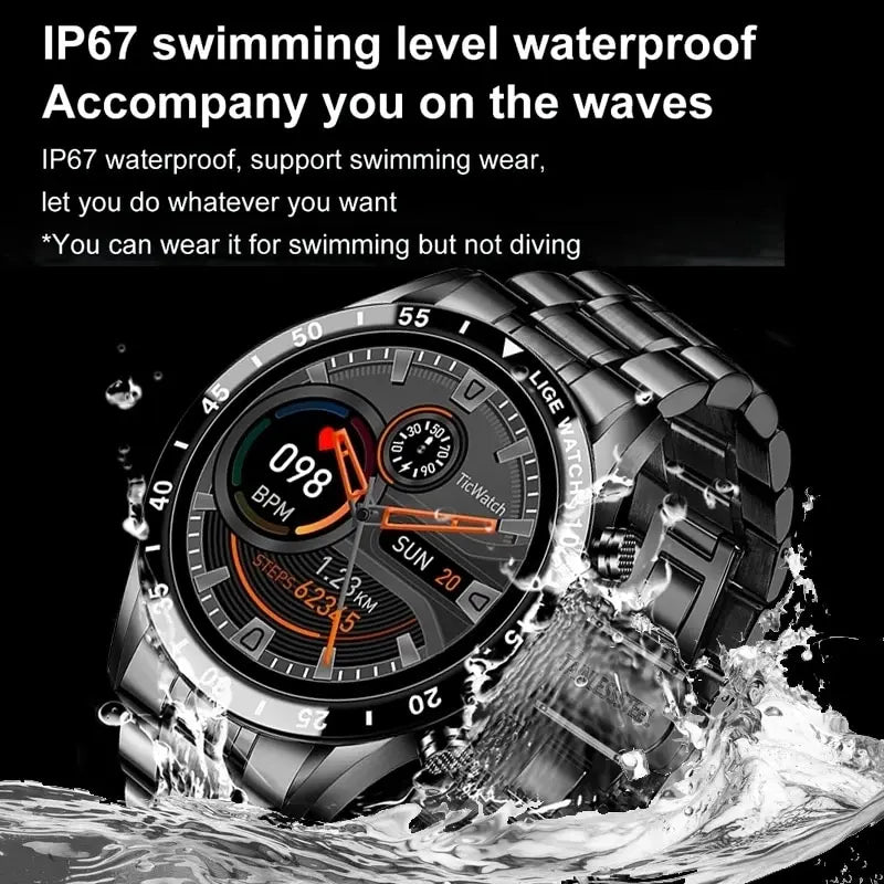 Full Circle Touch Smartwatch with Bluetooth Call