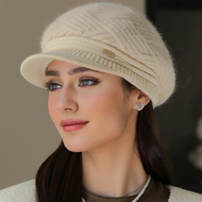 Plush-Lined Women's Knit Cap
