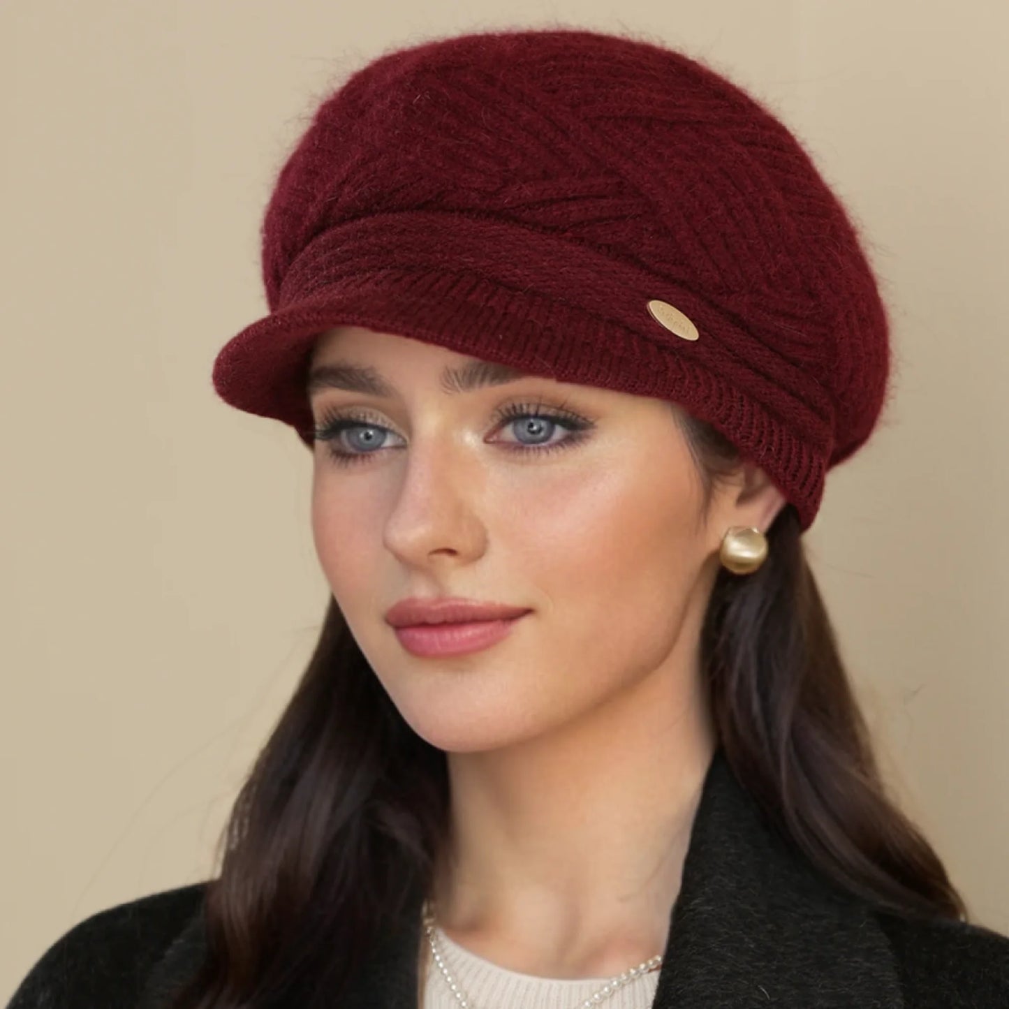 Plush-Lined Women's Knit Cap
