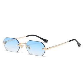 Cordace Polygon Rimless Sunglasses – Luxury UV Protection