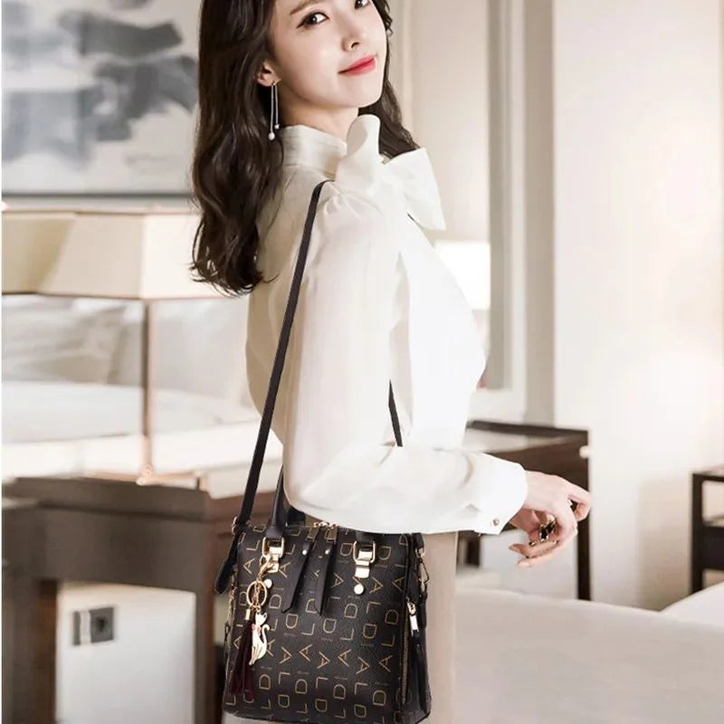 Vento Marea Luxury Women's Handbag 2023 Crossbody Bag Faionable Tri-Use e ape ABS Material Ladies Purse