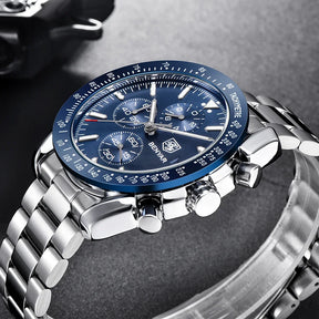 Relógio masculino benyar marca superior de luxo aço completo negócios relógio quartzo masculino casual à prova dwaterproof água esportes relógios relogio masculino
