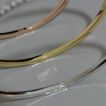 Top Quality Fashion Lovely Bangle Pure Sterling 925 Silver Jewelry For Women Design Bangle Cute Diamond Party Gift Jewelry Size6