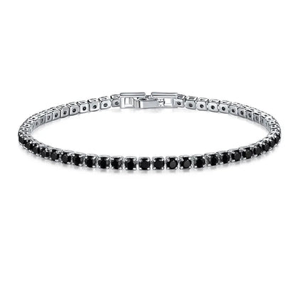 Elegant 925 Sterling Silver Zircon Bracelets for Women