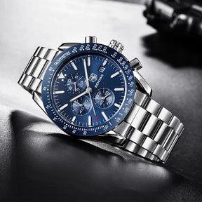 Relógio masculino benyar marca superior de luxo aço completo negócios relógio quartzo masculino casual à prova dwaterproof água esportes relógios relogio masculino