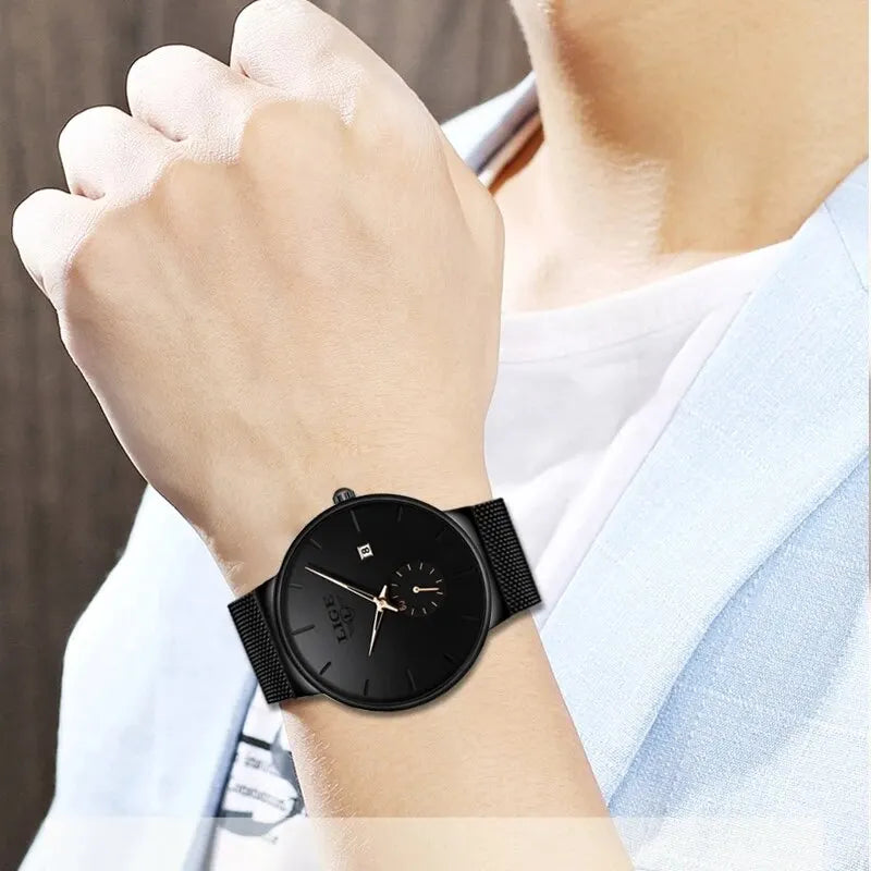 Luxury Quartz Men's Watch - Waterproof & Sleek