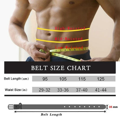 Men's Classic Anti-Scratch Alloy Belt