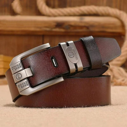 Luxury Genuine Leather Belt for Men - Vintage Style