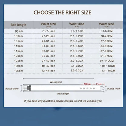 Luxury Genuine Leather Belt for Men - Vintage Style