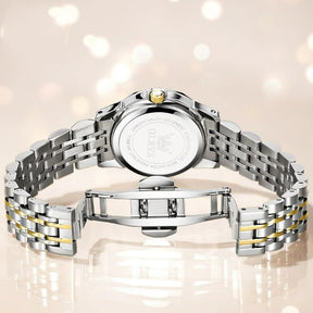 Luxury Quartz Watch with Diamond Dial